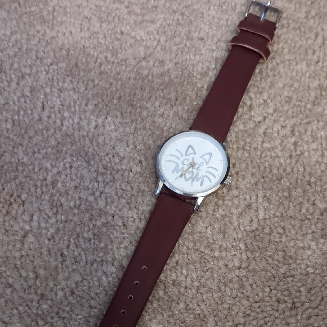 Brown Leather Strap Watch